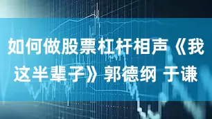 如何做股票杠杆相声《我这半辈子》郭德纲 于谦